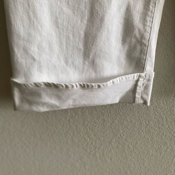 Hudson Jeans NEW Women's White Jolene High-rise Wide-leg Cuffed Jeans Size 29 - Picture 10 of 12